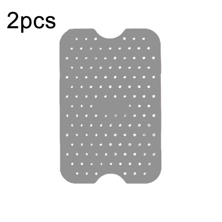 For NINJA DZ201 DZ401 Air Fryers 2pcs Silicone Pad Rectangular Liner(Grey) - Home & Garden by buy2fix | Online Shopping UK | buy2fix