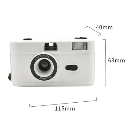 R2-FILM Retro Manual Reusable Film Camera for Children without Film(White+Blue) - Consumer Electronics by buy2fix | Online Shopping UK | buy2fix