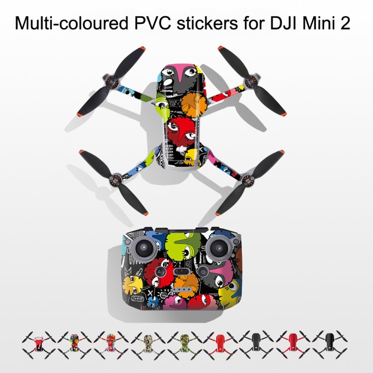 Sunnylife MM2-TZ452 For DJI Mini 2 Waterproof PVC Drone Body + Arm + Remote Control Decorative Protective Stickers Set(Desert Camouflage) - DJI & GoPro Accessories by Sunnylife | Online Shopping UK | buy2fix