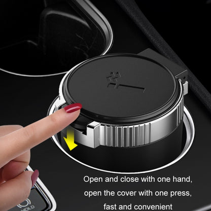 2pcs Car Universal Multifunctional Ashtray With Cover(Silver) - In Car by buy2fix | Online Shopping UK | buy2fix