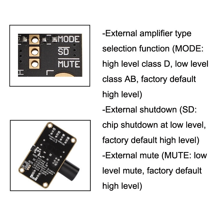 PAM8406 Digital Power Amplifier Board DIY Small Speaker 5W+5W Dual Channel Stereo Doco Ding 5V Amplification Module - Consumer Electronics by buy2fix | Online Shopping UK | buy2fix