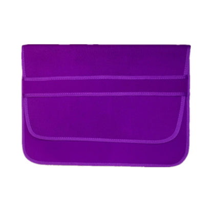 13 Inch Neoprene Laptop Lining Bag Horizontal Section Flap Clutch Bag(Purple) - 13.3 inch by buy2fix | Online Shopping UK | buy2fix