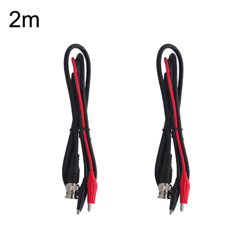 2pcs BNC To 2 x Crocodile Clips Double Head Coaxial Cable Video Cable, Length: 2m - Security by buy2fix | Online Shopping UK | buy2fix