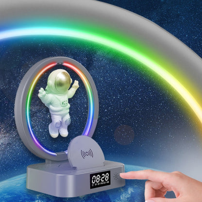 Y-558 Magnetic Levitation Astronaut TWS Bluetooth Speaker With RGB Light,Style: Silver Wireless Charging - Desktop Speaker by buy2fix | Online Shopping UK | buy2fix