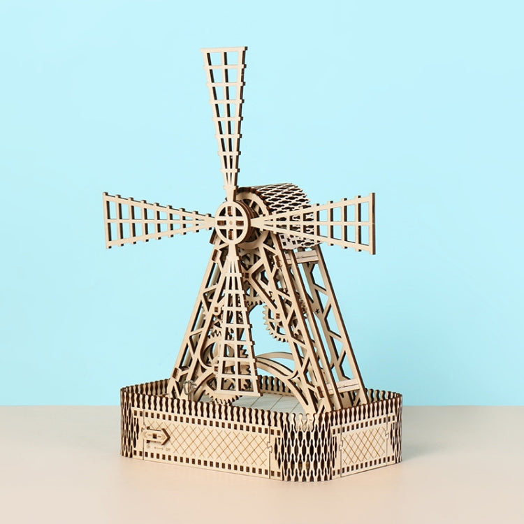 Windmill 3D Wooden Puzzle Toys DIY Handmade Ornaments - Puzzle Toys by buy2fix | Online Shopping UK | buy2fix