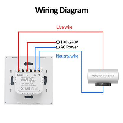 WIFI 20A Water Heater Switch White High Power Time Voice Control EU Plug - Consumer Electronics by buy2fix | Online Shopping UK | buy2fix