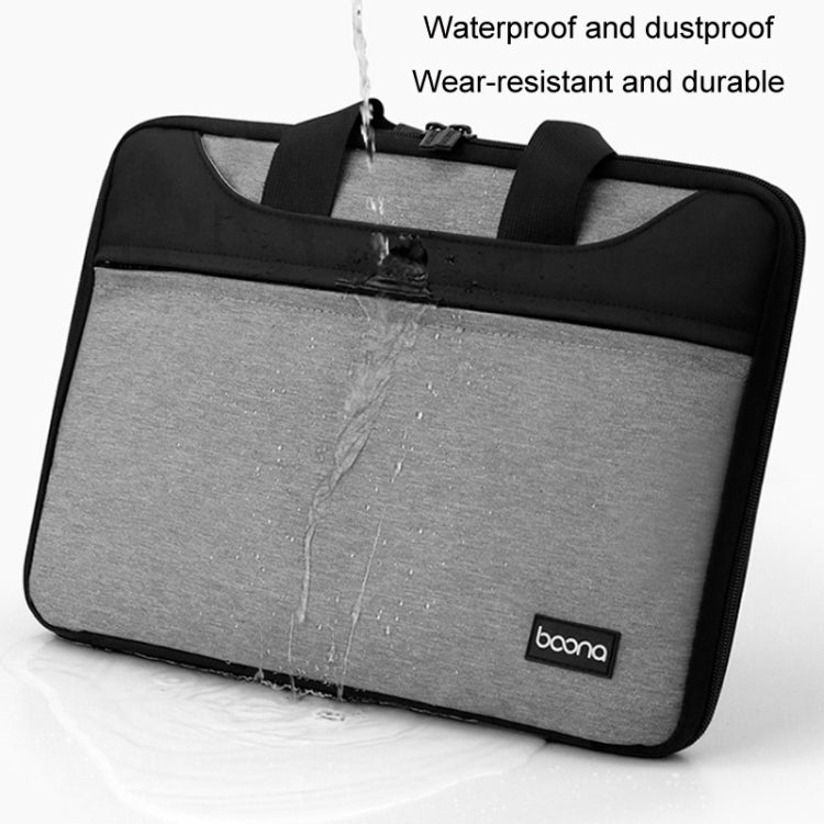 Baona BN-I003 Oxford Cloth Full Open Portable Waterproof Laptop Bag, Size: 13/13.3 inches(Gray+Power Bag) -  by Baona | Online Shopping UK | buy2fix