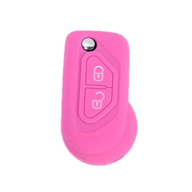 For Citroen C5/Elysee 2pcs Silicone Key Protector(Pink) - In Car by buy2fix | Online Shopping UK | buy2fix