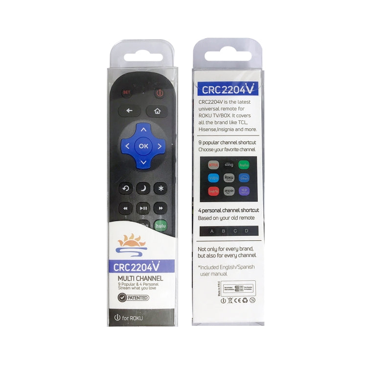 CRC2204V  For ROKU TV Universal Smart LCD TV Remote Control Infrared Remote Control - Consumer Electronics by buy2fix | Online Shopping UK | buy2fix