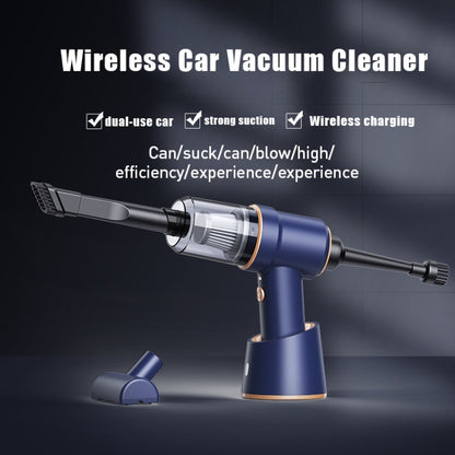 Small Wireless Charging Car Vacuum Cleaner Handheld High Power Vacuum Cleaner, Sort by color: 117CD-Blue -  by buy2fix | Online Shopping UK | buy2fix