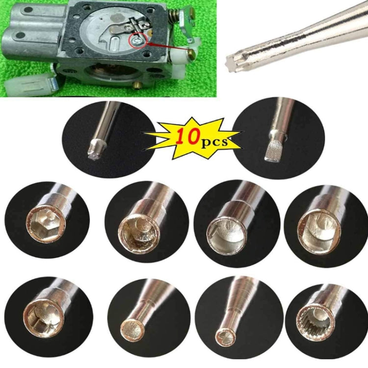 10pcs/set Carburetor Screwdriver Tool -  by buy2fix | Online Shopping UK | buy2fix