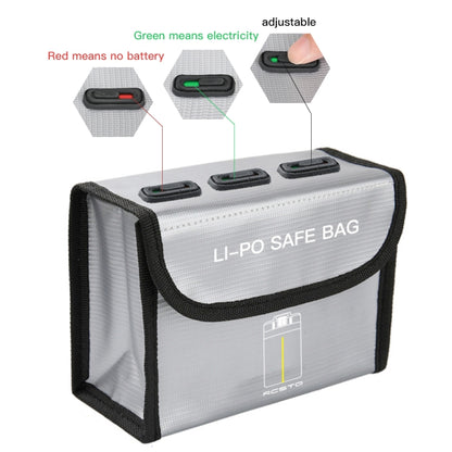 For DJI Mavic Mini 2 SE RCSTQ Battery Explosion-proof Bag Lithium Battery Storage Bag Drone Accessories(Can Hold 1 Battery) - Backpacks & Bags by RCSTQ | Online Shopping UK | buy2fix