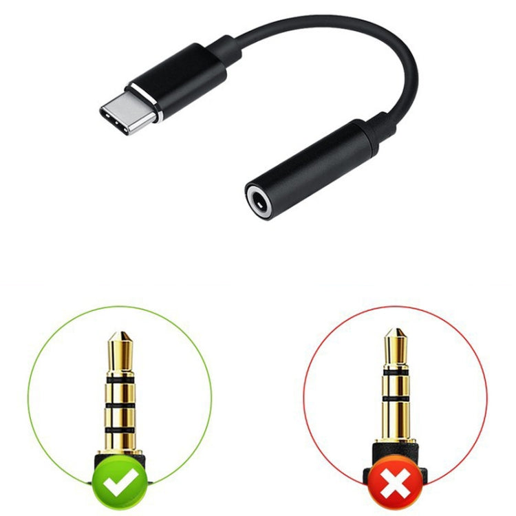 RCSTQ for DJI Action 2 Type-C/USB-C to 3.5mm Audio Conversion Cable(Black) -  by RCSTQ | Online Shopping UK | buy2fix