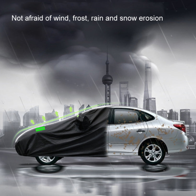 190T Silver Coated Cloth Car Rain Sun Protection Car Cover with Reflective Strip, Size: Y-XL -  by buy2fix | Online Shopping UK | buy2fix