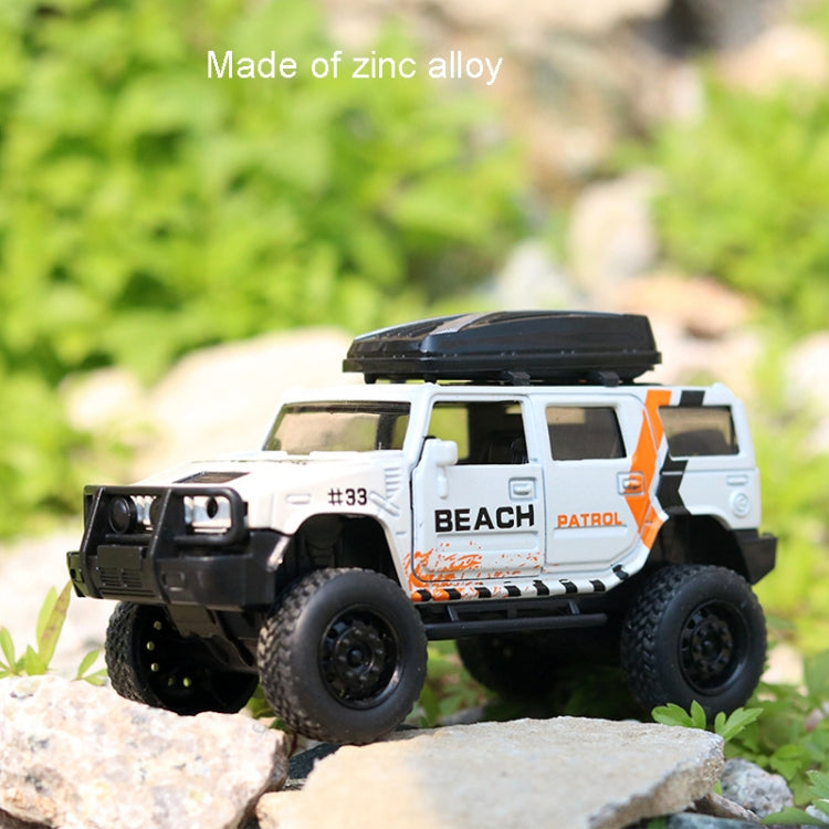 1:36 Simulation Off-Road Alloy Car Model Double Open Door Children Toy Car(Modified Version Silver) - Model Toys by buy2fix | Online Shopping UK | buy2fix