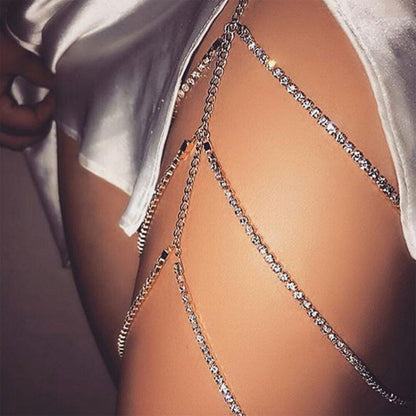 Layered Thigh Chain Women Body Chain, Color: SKU2555 White - Anklets by buy2fix | Online Shopping UK | buy2fix