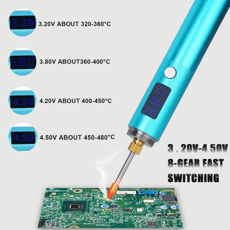 BS45 17-25W Wireless Soldering Iron with Adjustable Temperature LED Digital Display, Spec: B+C+K Tips - Electric Soldering Iron by buy2fix | Online Shopping UK | buy2fix