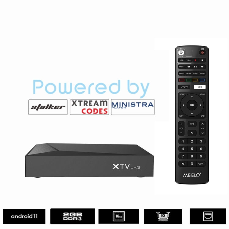 XTV Air 2GB+16GB Infrared Remote Control Version Mini HD 4K Android TV Box Network Set-Top Box Amlogic S905w2 Quad Core(EU Plug) - Amlogic S905 by buy2fix | Online Shopping UK | buy2fix