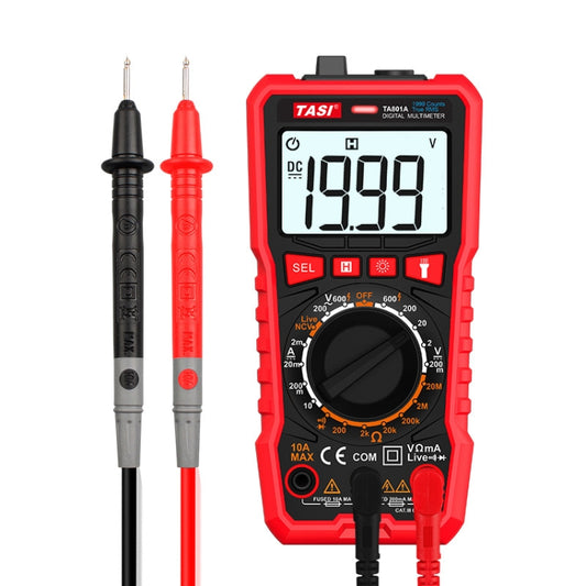 TASI TA801A Digital Multimeter Fully Automatic Multifunctional Digital Current Meter(Manual Model, Without Capacitor Measurement) - Digital Multimeter by TASI | Online Shopping UK | buy2fix