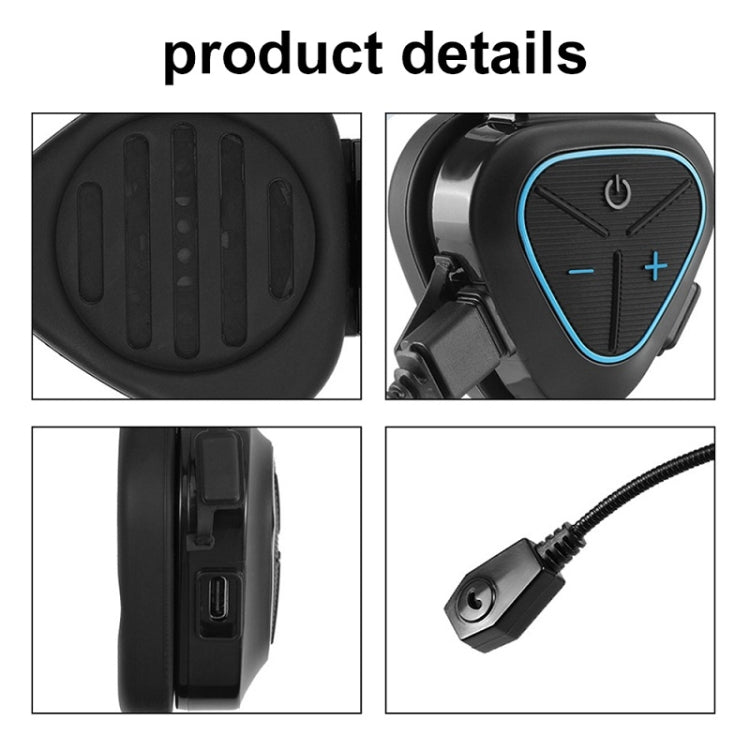 LX1 Motorcycle Half Helmet Waterproof Wireless 5.3 Bluetooth Headset, Version: English(Classic Red) - Motorcycle Walkie Talkie by buy2fix | Online Shopping UK | buy2fix