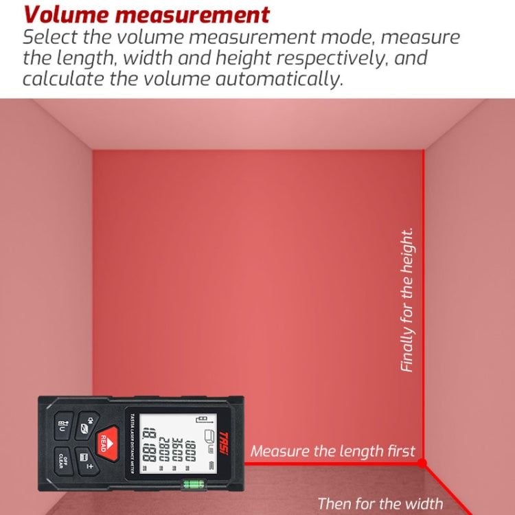 TASI TA511B 70m Laser Handheld Distance Measuring Room Infrared Measuring Instrument - Laser Rangefinder by buy2fix | Online Shopping UK | buy2fix