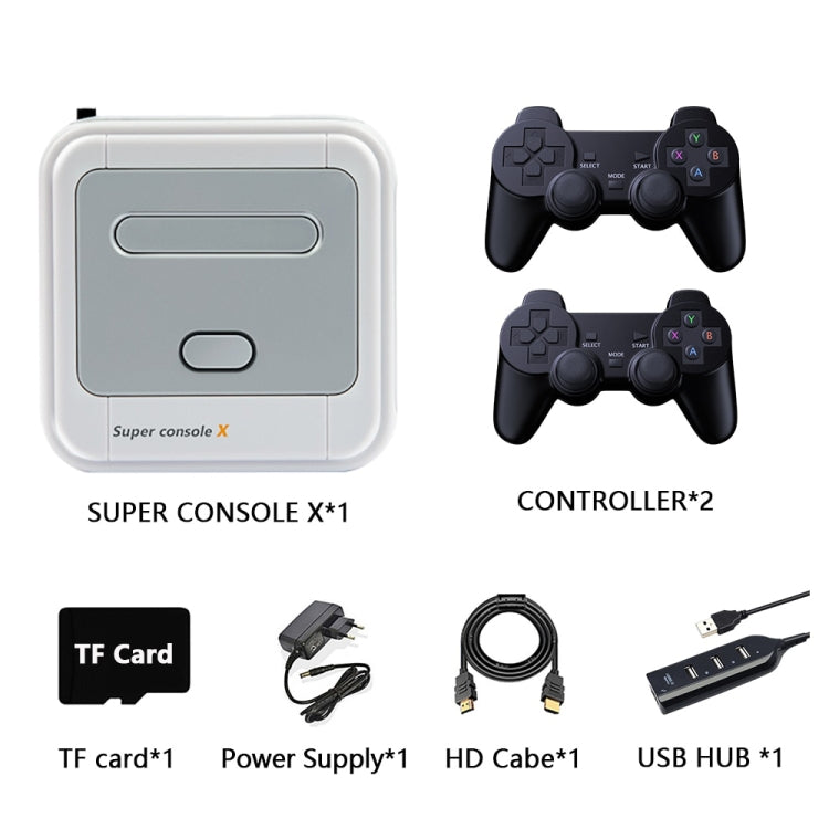 Super Console X 64G 30000+ Games Wireless 4K HD 3D Double Game Console Box, AU Plug - Pocket Console by buy2fix | Online Shopping UK | buy2fix