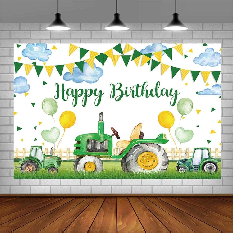 180x110cm  Farm Tractor Photography Backdrop Cloth Birthday Party Decoration Supplies -  by buy2fix | Online Shopping UK | buy2fix