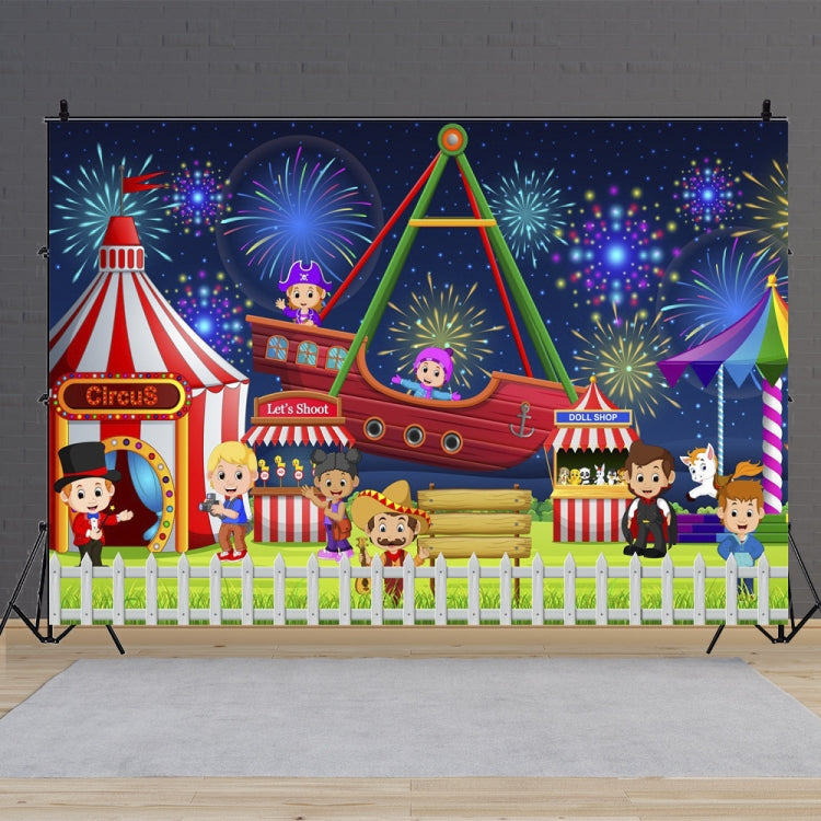 150 x 100cm Circus Amusement Park Ferris Wheel Photography Background Cloth(MDA07158) -  by buy2fix | Online Shopping UK | buy2fix