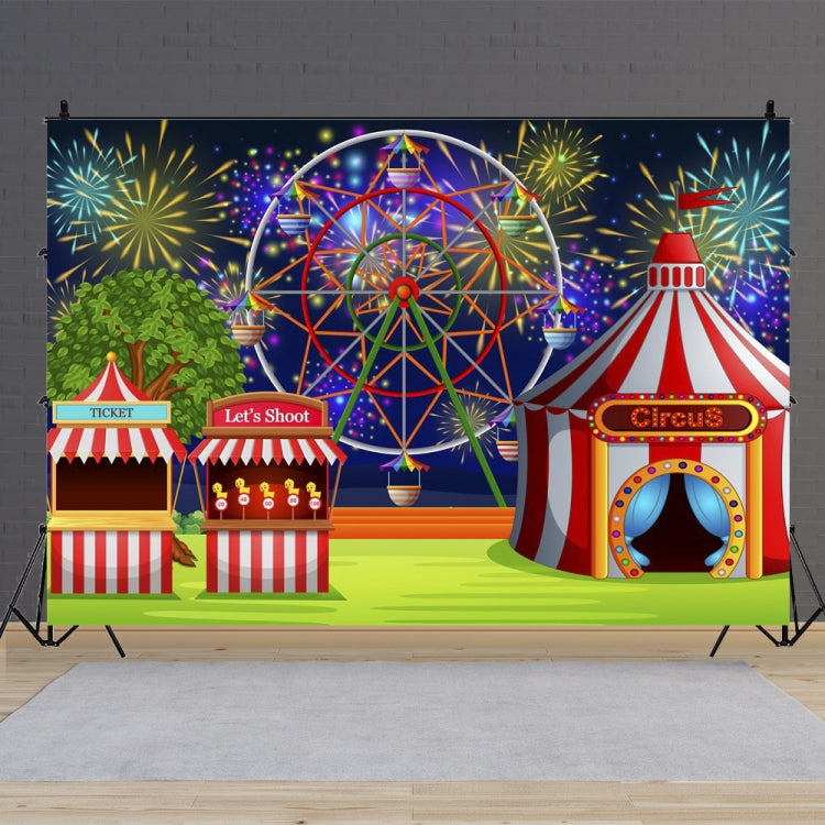 150 x 100cm Circus Amusement Park Ferris Wheel Photography Background Cloth(MDA07160) -  by buy2fix | Online Shopping UK | buy2fix