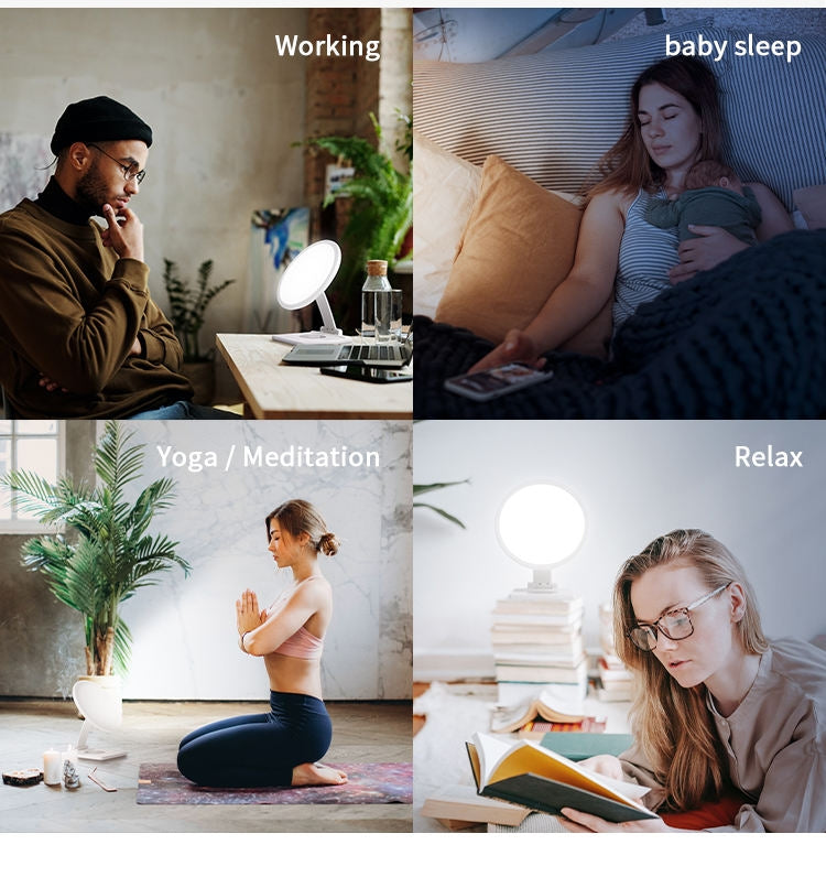 Wireless Charger SAD Therapy Light Intelligent Timing Emotional Physiotherapy Light(EU Plug) - Others by buy2fix | Online Shopping UK | buy2fix