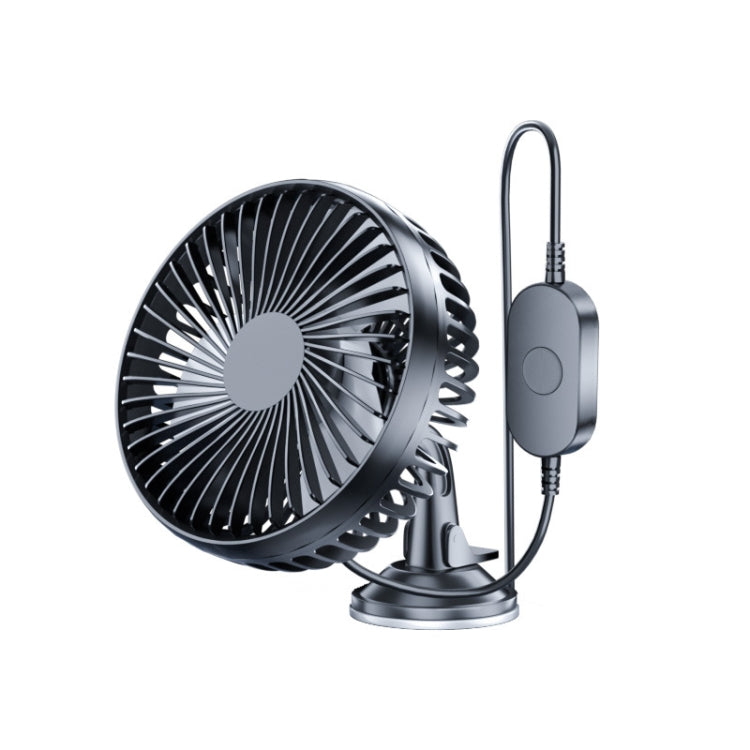 SUITU  12V/24V Mini Car Fan USB Charging Single Head Fan 360 Degree Cooling Fan, Style: Seat Back Model - Heating & Fans by SUITU | Online Shopping UK | buy2fix