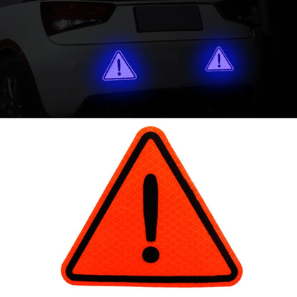 10pcs Car Tail Triangle Reflective Stickers Safety Warning Danger Signs Car Stickers(Orange) - Warning Sticker by buy2fix | Online Shopping UK | buy2fix