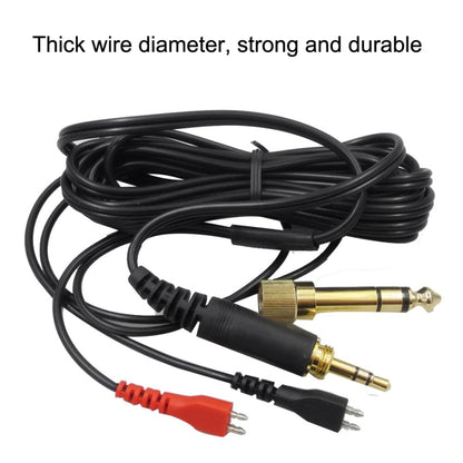 For Sennheiser HD25 / HD560 / HD540 / HD480 / HD430 / HD250 Headset Audio Cable(Left Long Right Short) - Headset Accessories by buy2fix | Online Shopping UK | buy2fix