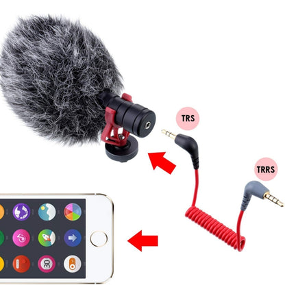 For BOYA / RODE SC7 TRS to TRRS Wireless Lavalier Microphone Cable - Headset Accessories by buy2fix | Online Shopping UK | buy2fix