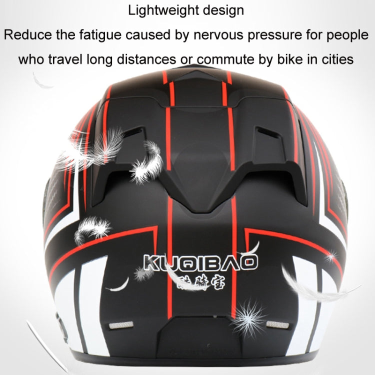 KUQIBAO Motorcycle Smart Bluetooth Sun Protection Double Lens Safety Helmet, Size: M(Matte Black) - Helmets by KUQIBAO | Online Shopping UK | buy2fix