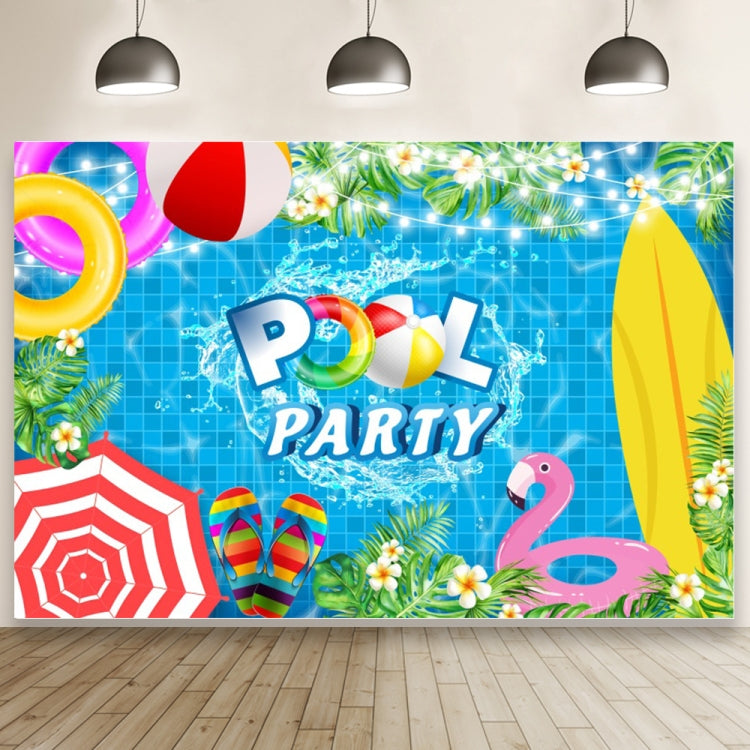 80x120cm Summer Pool Party Decoration Backdrop Swimming Ring Photography Background Cloth(11415879) -  by buy2fix | Online Shopping UK | buy2fix