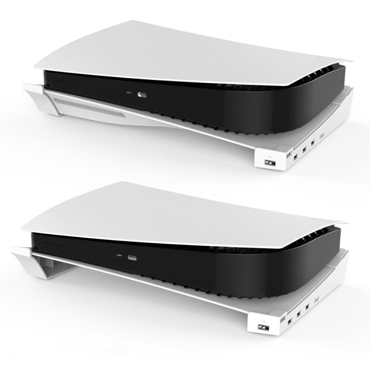 For PS5 IPEGA Horizontal Stand with 4-Port USB Hub Base Holder - Holder by IPEGA | Online Shopping UK | buy2fix