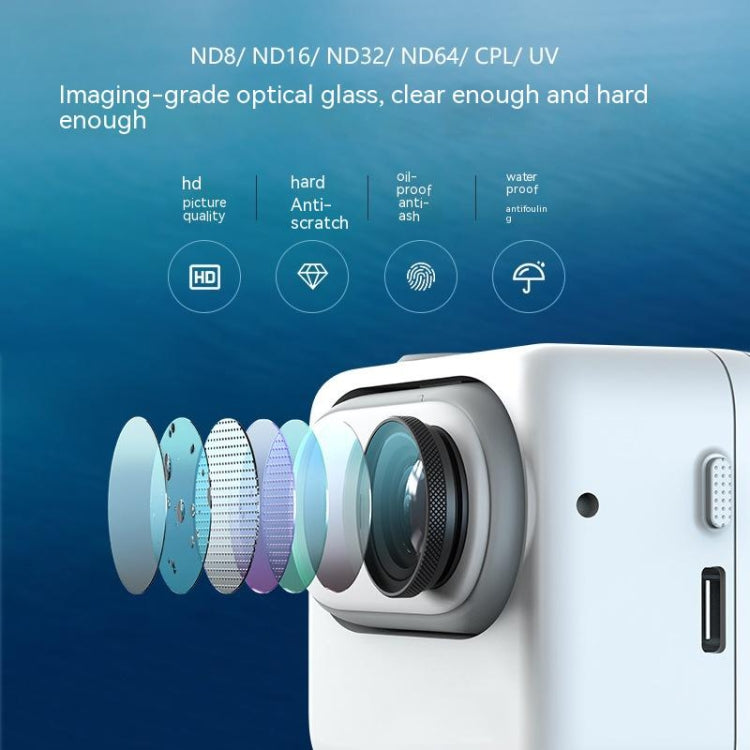 For Insta360 Go 3/Go 2 aMagisn Lens Filters Waterproof Filter, Spec: ND8 - Len Accessories by aMagisn | Online Shopping UK | buy2fix