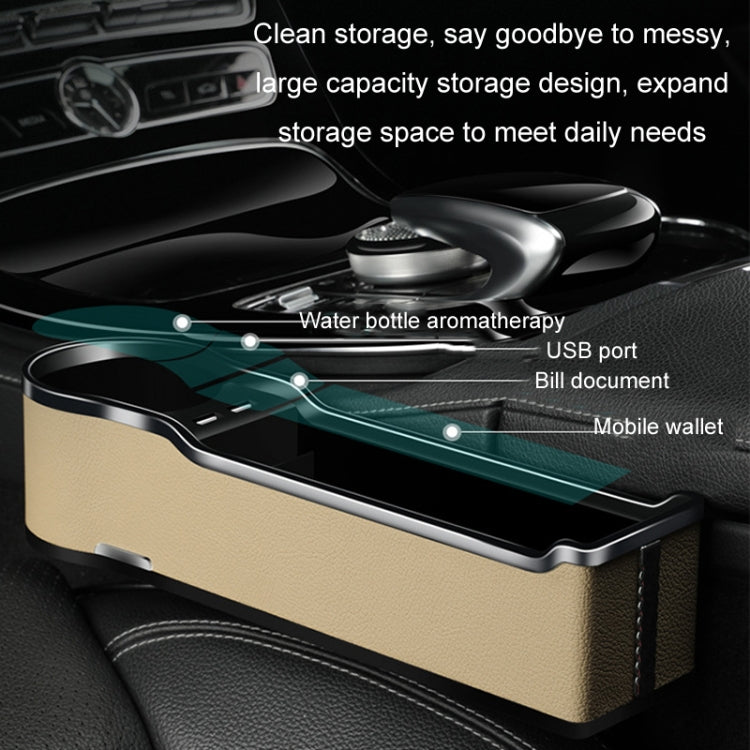 Car Seat Gap Storage Box Multifunctional Mobile Phone USB Charger, Color: Standard Red - Stowing Tidying by buy2fix | Online Shopping UK | buy2fix