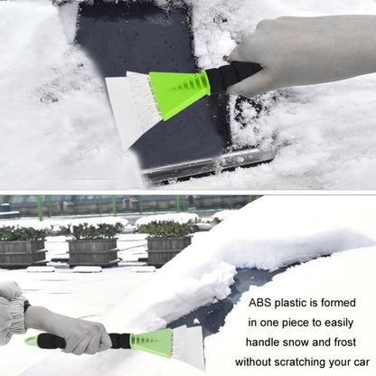 Car De-icer Shovel Multifunctional Frost Scraping Snow Sweeping Brush(Green) - Ice Scraper by buy2fix | Online Shopping UK | buy2fix