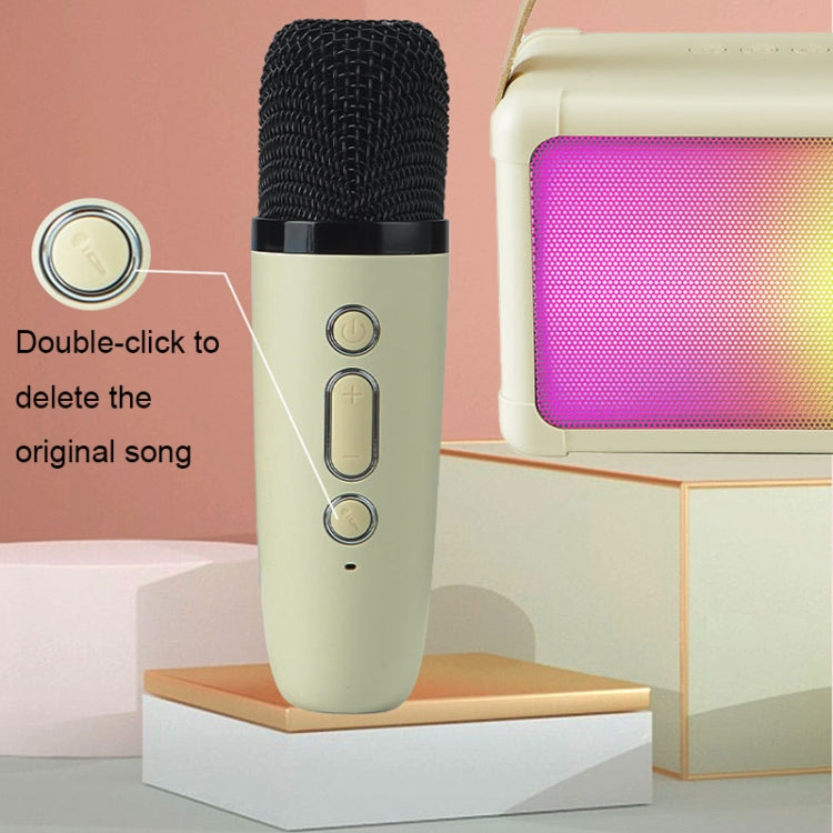 Portable RGB Lighting Effect Bluetooth Speaker Home Mini Karaoke Audio, Style: Speaker(Pink) - Microphone by buy2fix | Online Shopping UK | buy2fix