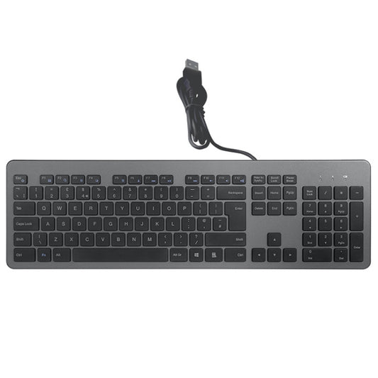 B035 104 Keys Wired Computer Keyboard Lightweight Universal Keypad(Grey) - Wired Keyboard by buy2fix | Online Shopping UK | buy2fix