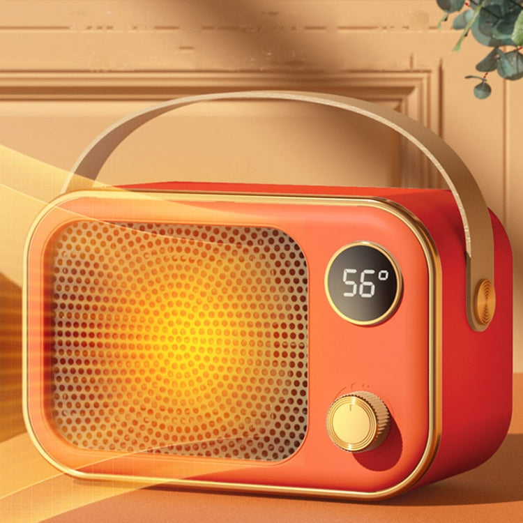 1200W Electric Heater Winter Hand Warmer with Screen Display,EU Plug(Orange) - Electric Heaters by buy2fix | Online Shopping UK | buy2fix