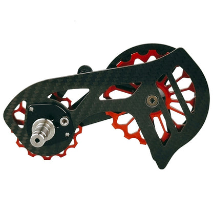 Carbon Fiber Guide Wheel For Road Bike Bicycle Bearing Rear Derailleur Guide Wheel Parts, Model Number: SD4 Red - Guide wheels by BIKERSAY | Online Shopping UK | buy2fix