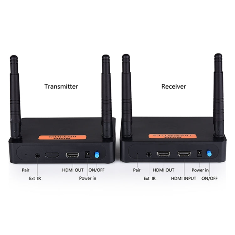Measy FHD676 Full HD 1080P 3D 5-5.8GHz Wireless HDMI Transmitter (Transmitter + Receiver) Transmission Distance: 200m, Specifications:US Plug - Consumer Electronics by Measy | Online Shopping UK | buy2fix