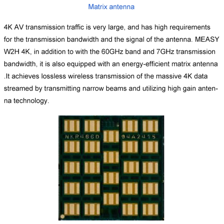 Measy W2H 60GHz 4K Ultra HD Wireless Transmission Kit, Transmission Distance: 30m, US Plug - Consumer Electronics by Measy | Online Shopping UK | buy2fix