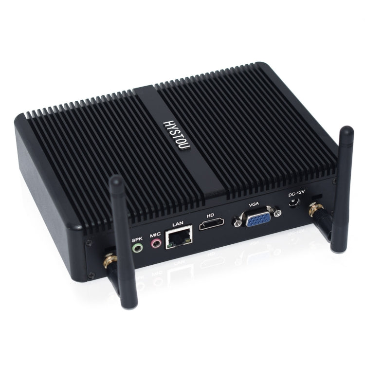 HYSTOU H2 Windows / Linux System Mini PC, Intel Core I3-7167U Dual Core Four Threads up to 2.80GHz, Support mSATA 3.0, 8GB RAM DDR4 + 256GB SSD (Black) - Windows Mini PCs by HYSTOU | Online Shopping UK | buy2fix