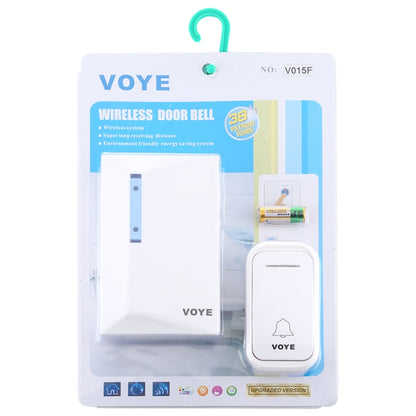 VOYE V015F Home Music Remote Control Wireless Doorbell with 38 Polyphony Sounds (White) - Security by VOYE | Online Shopping UK | buy2fix