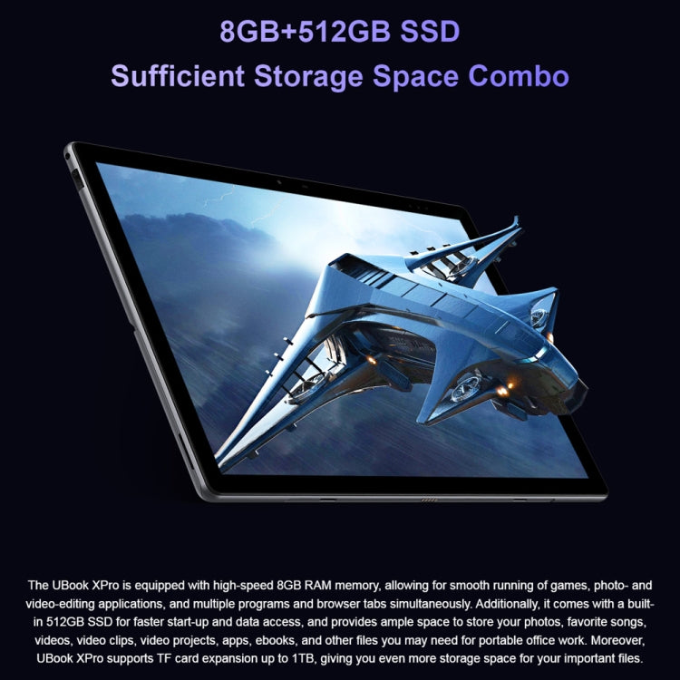 CHUWI UBook XPro 2023 Tablet PC, 13 inch, 8GB+512G, Windows 11 Intel Core i5-10210Y Quad-Core CPU, without Keyboard (Black+Gray) - CHUWI by CHUWI | Online Shopping UK | buy2fix