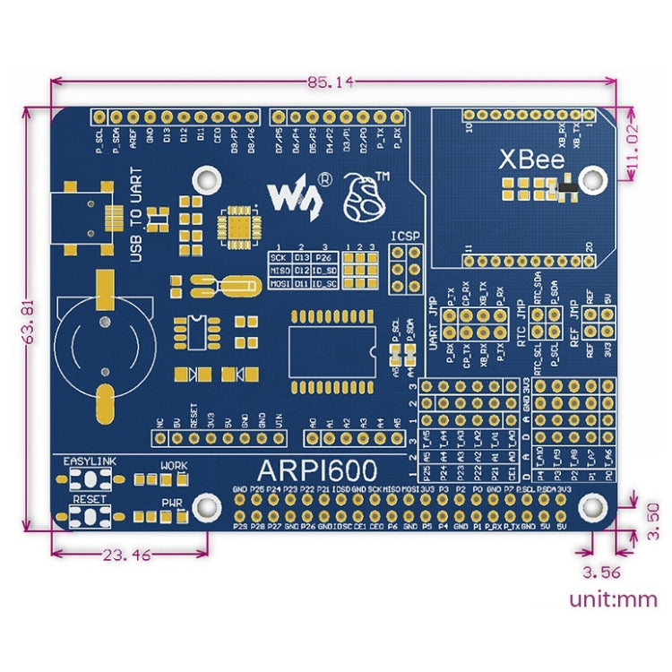 Waveshare Adapter Board for Arduino & Raspberry Pi - Arduino Nucleo Accessories by Waveshare | Online Shopping UK | buy2fix